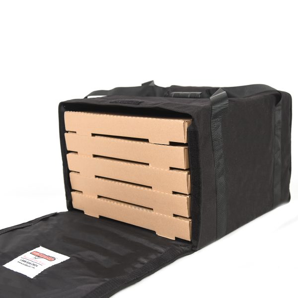 5 Pie Delivery Pizza Bag in Black