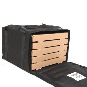 5 Pie Delivery Pizza Bag in Black