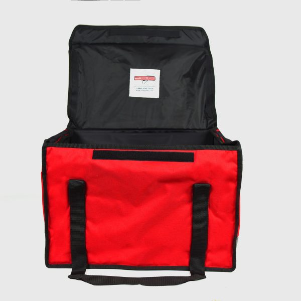 Warm Red Bags for Hot Delivery: Delivery Hot Bag Front View