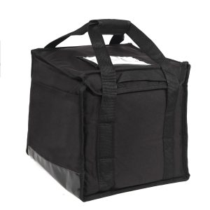 Cube Bag in Black - Outside of Hot Food Bag
