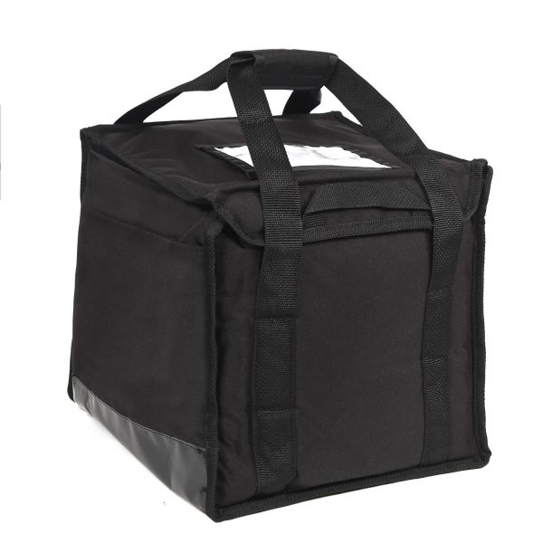 Cube Bag in Black - Outside of Hot Food Bag