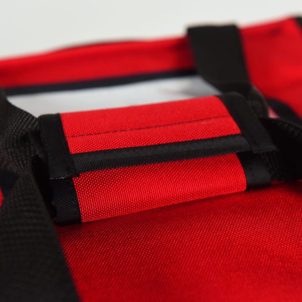 Heated Red Cube Bag Handle