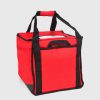 Warm Food Bag - Outside of Red Insulated Food Bags for Delivery
