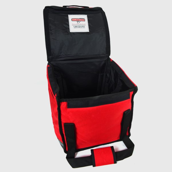 Warm Food Bag - Red Insulated Food Bags for Delivery With Top Open